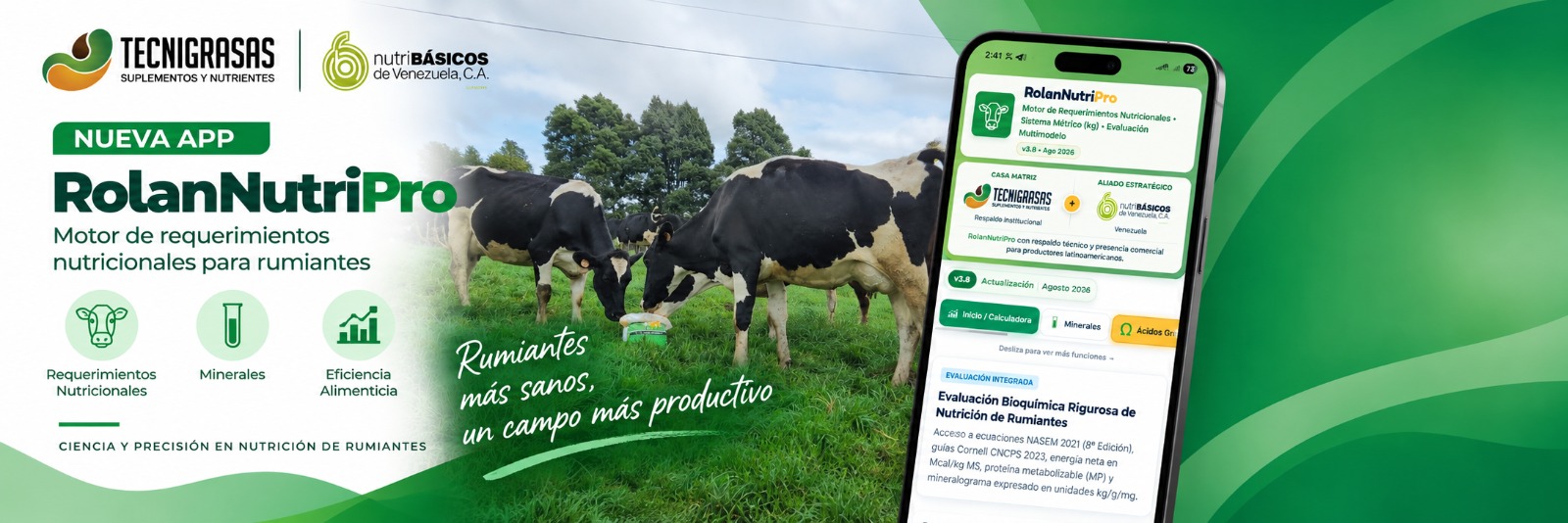 RolanNutriPro - Nueva App Tecnigrasas nutriBÁSICOS